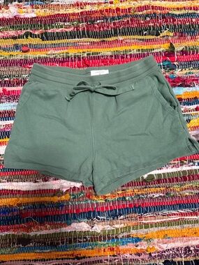 American Eagle Green Women's Cotton Drawstring Shorts